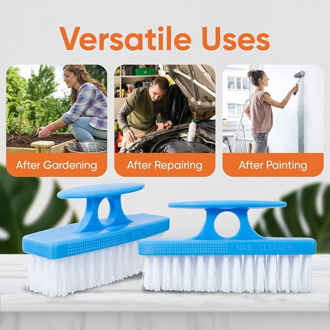 Superio Nail Brush for Cleaning Fingernails, Nail Scrubber Brush, Toe Foot - Image 4
