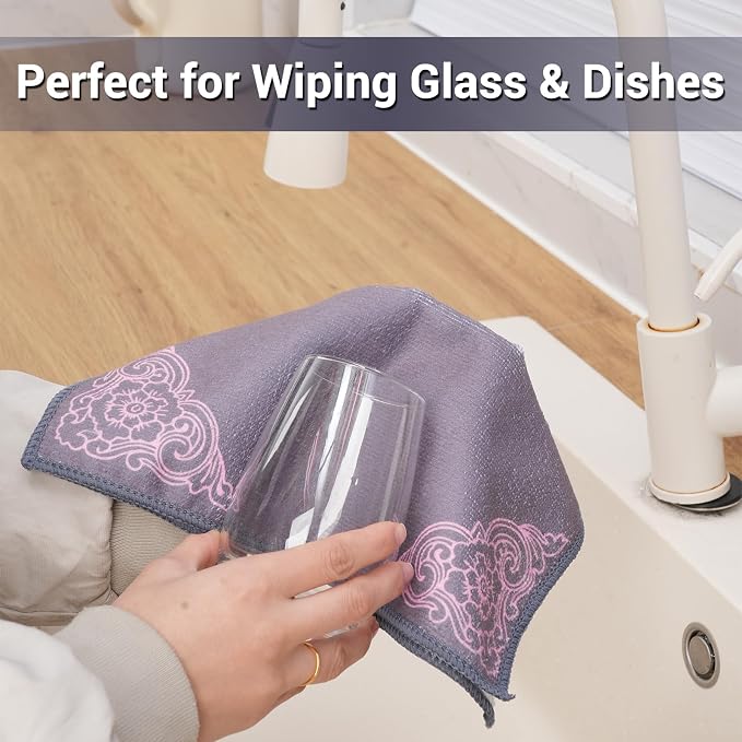 YUA Microfiber Cleaning Cloth 12 Pack, Microfiber Towels Cleaning, Microfiber - Image 4
