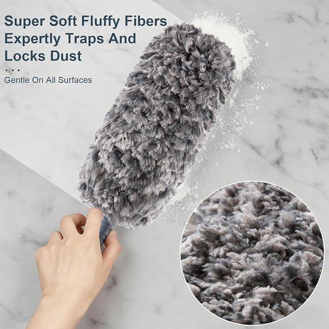 Lint Free 16.8'' Hand Duster, Microfiber Duster - Image 2