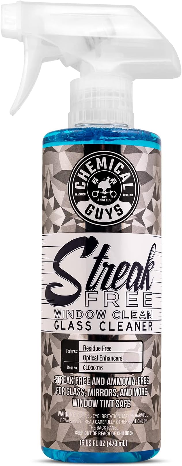 Chemical Guys CLD30016 Streak Free Glass & Window Cleaner, Ammonia Free & Safe by ChemicalGuys