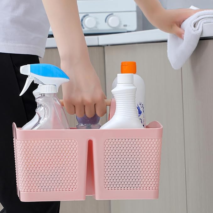 rejomiik Portable Shower Caddy Basket Plastic Cleaning Caddy Organizer Storage - Image 5