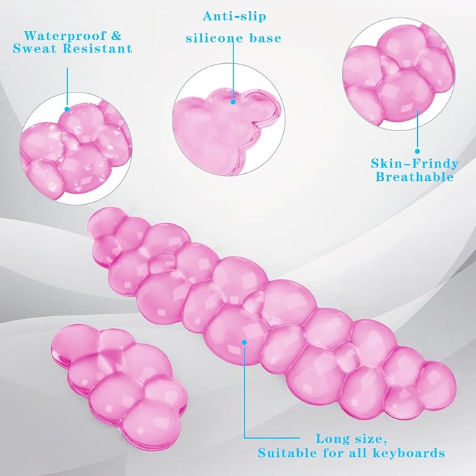 Gel Cloud Keyboard and Mouse Wrist Rest, Cute Wrist Support and Arm Support - Image 3