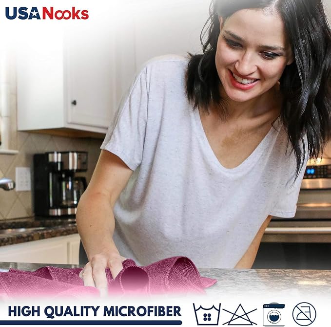 USANOOKS Premium 300GSM Microfiber Cleaning Cloth - Image 6