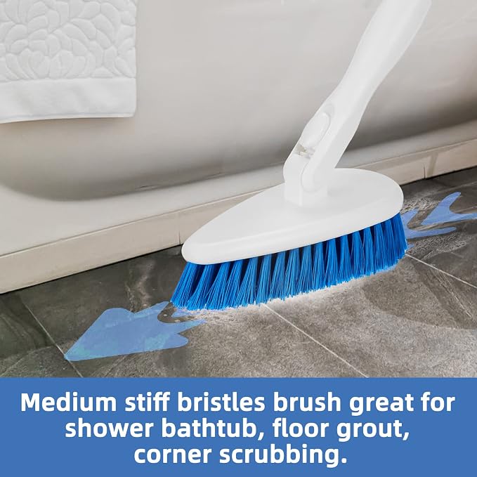 Qaestfy Shower Bathtub Tub and Tile Scrubber Brush - Image 4