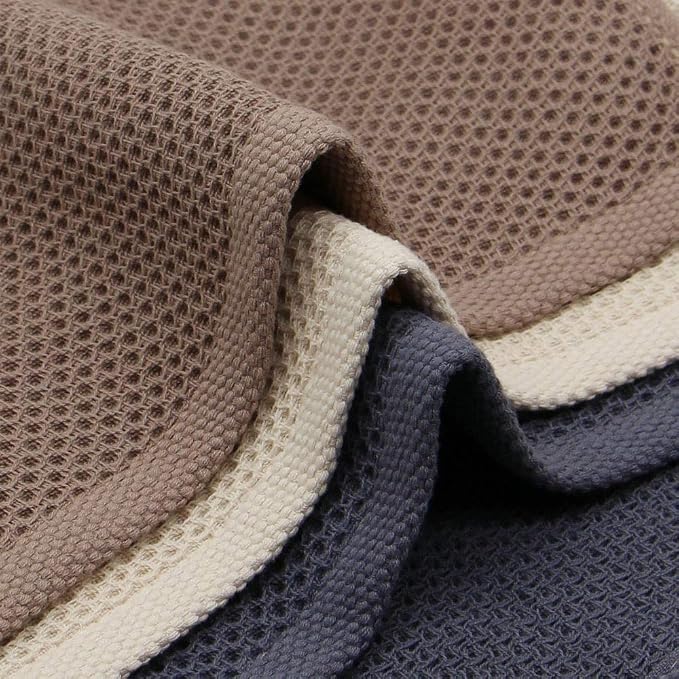 Mia'sDream Natural Cotton Tidy Dish Cloths Rags, Waffle Weave Kitchen Towels - Image 4