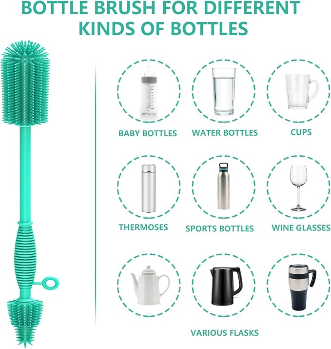 Silicone Bottle Brush, Double Sided - Image 5