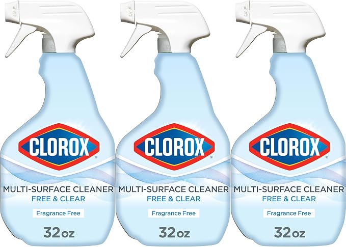 CLOROX Free & Clear Multi Surface Cleaner, Spray Bottle, Fragrance Free by Clorox