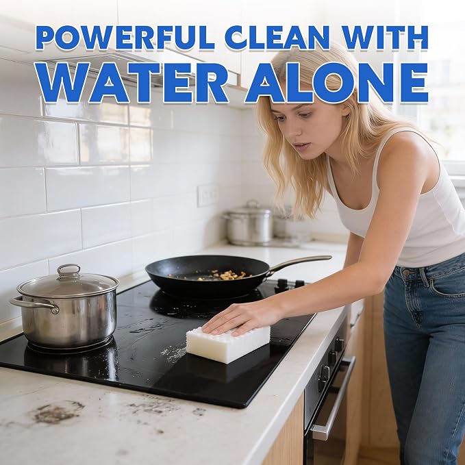 Glass Cooktop Cleaner Sponge, 10 Pack GRS Certified Stove Top Cleaner 2X - Image 2