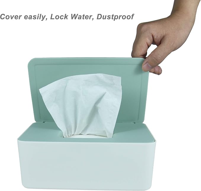 Diaper Wipes Dispenser, Tissue Storage Box Case, Wet Wipe Dispenser Holder - Image 3