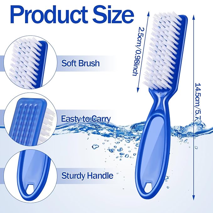 Mifoci 120 Pcs Handle Grip Nail Brush - Image 2