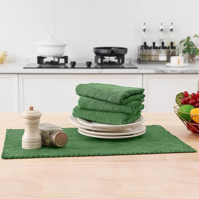 Homaxy 12 Pack Dish Towels for Kitchen, Super Soft and Absorbent Coral Velvet - Image 3