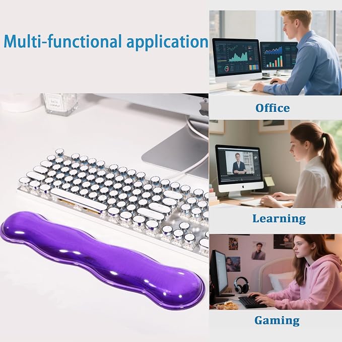 Gel Keyboard Wrist Rest Set, Ergonomic Keyboard Mouse Wrist Rest - Image 5