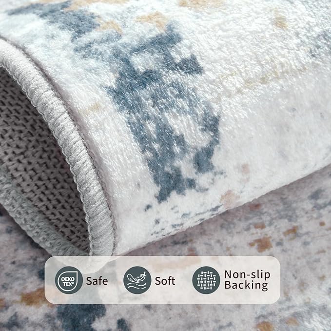 2x3 Entryway Rug, Door Mat Indoor Entrance, Washable Non Slip Kitchen Bathroom - Image 5
