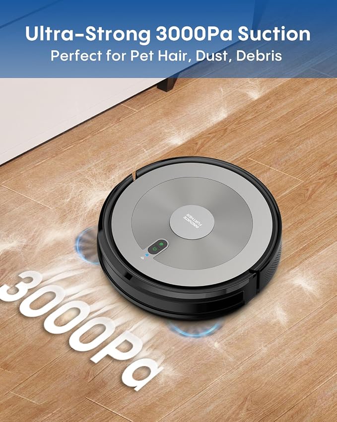 Robot Vacuum and Mop: 3000Pa Robotic Vacuum Cleaner - Image 5