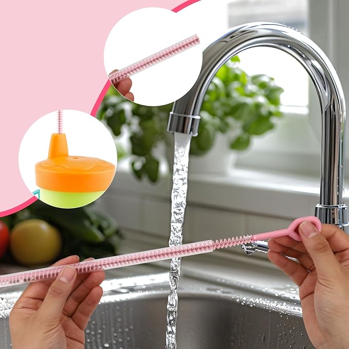 6pcs Straw Cleaner Brushes for Stanley, 31.5cm/12.4in Extra Long Full Bristles - Image 6
