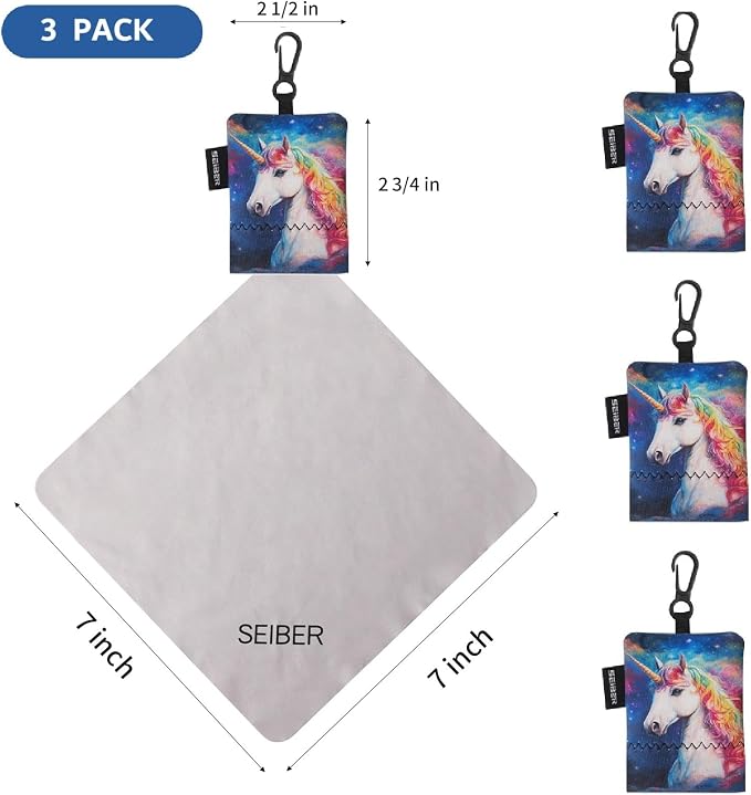 SEIBER Eyeglass Cleaning Microfiber Cloth, 7 x 7 inch Glasses Cloth - Image 3