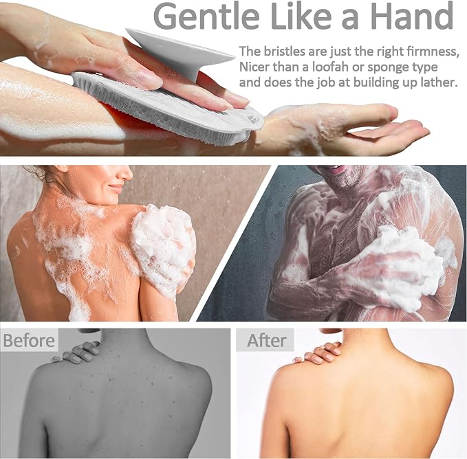 Soft Silicone Body Scrubber, Gentle Like a Hand Exfoliating Your Skin and Build - Image 5
