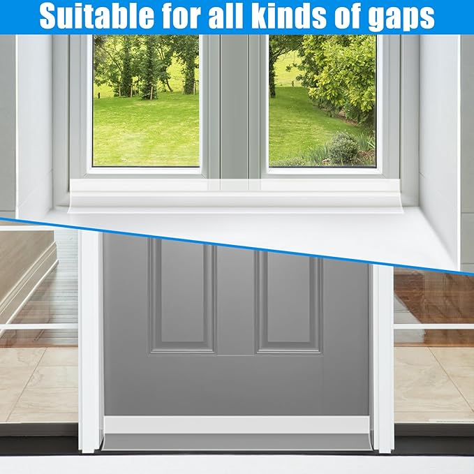 Draft Seal Tape for Doors and Windows 2 in x 10 Ft Silicone Weather Stripping - Image 6