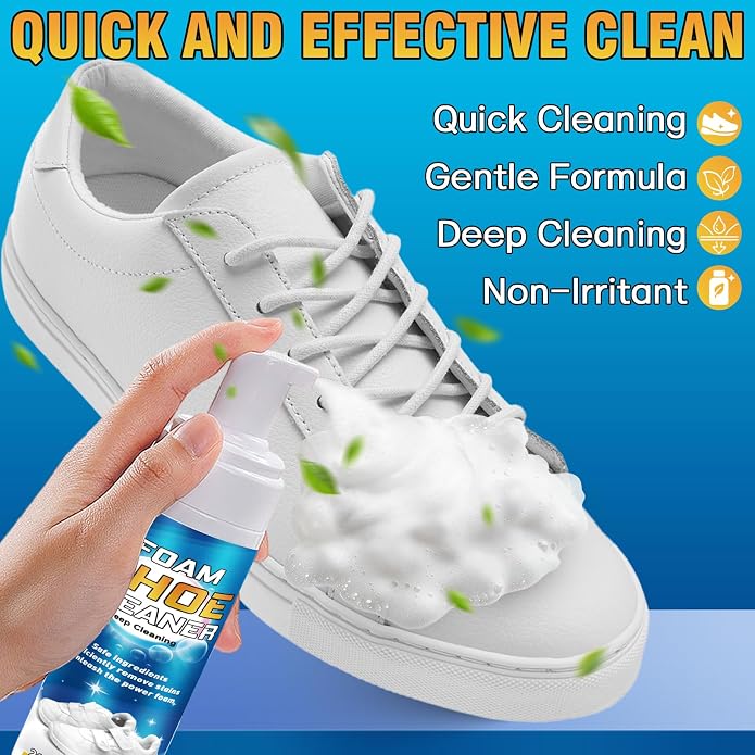 Shoe Cleaner Kit, 6.76oz White Sneaker Cleaner - Image 3