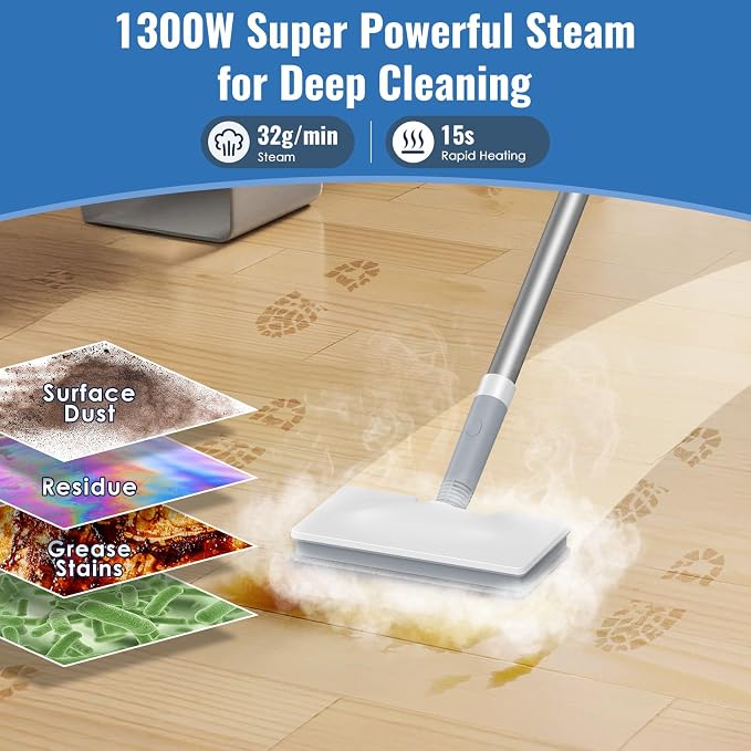 FEPPO Steam Mop & Handheld Steam Cleaner - Image 3