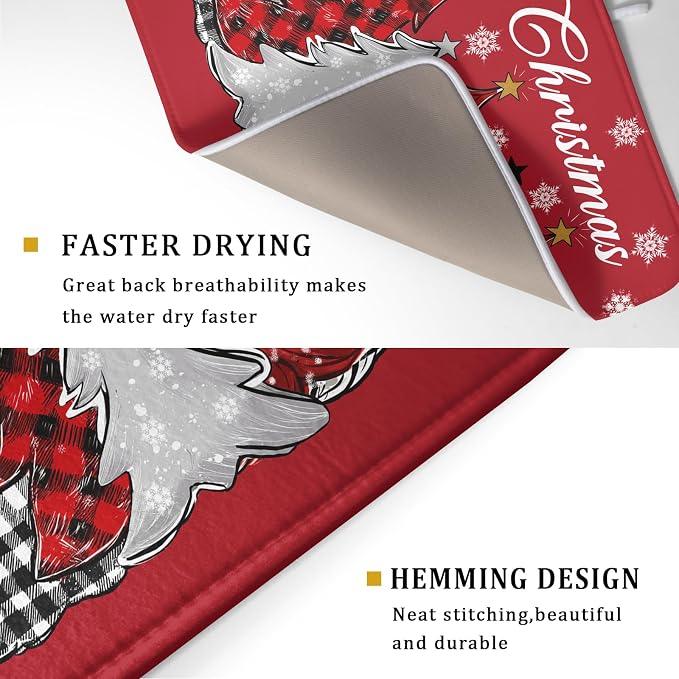 Merry Christmas Dish Drying Mats - Image 3