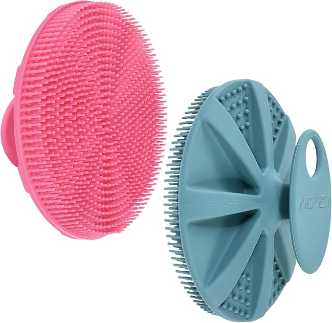 INNERNEED Food-Grade Soft Silicone Body Scrubber Shower Brush Handheld by INNERNEED