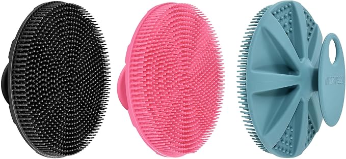 INNERNEED Food-Grade Soft Silicone Body Scrubber Shower Brush Handheld by INNERNEED