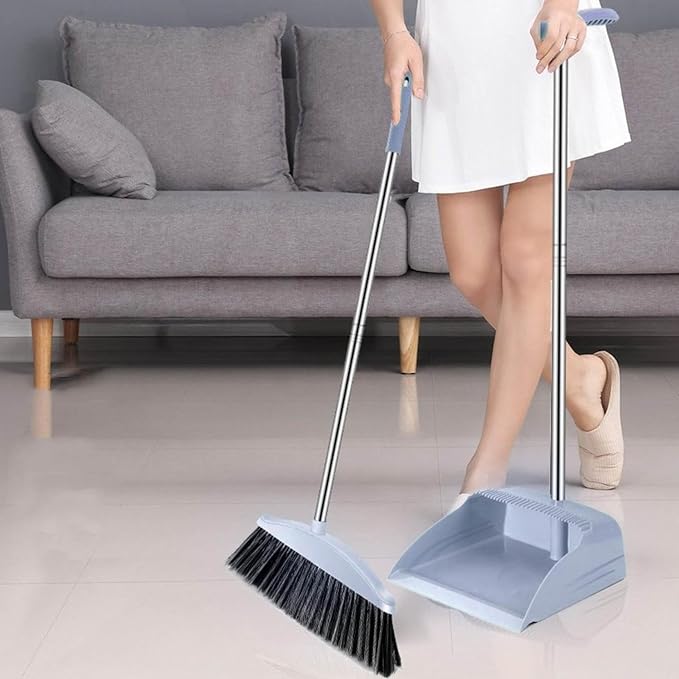 Broom with Dustpan Combo Set, Dust Pans with Long Handle, Small Brooms by Unknown