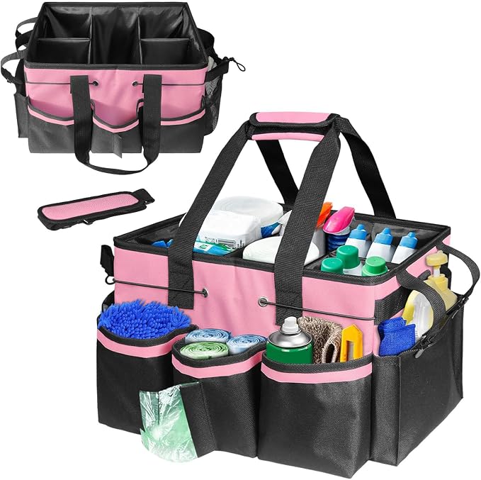 Cleaning Caddy Tote with Removable Dividers by Jenlan