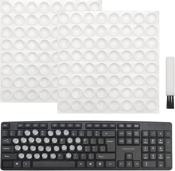 128 PCS Raised Keyboard Stickers by CKANDAY