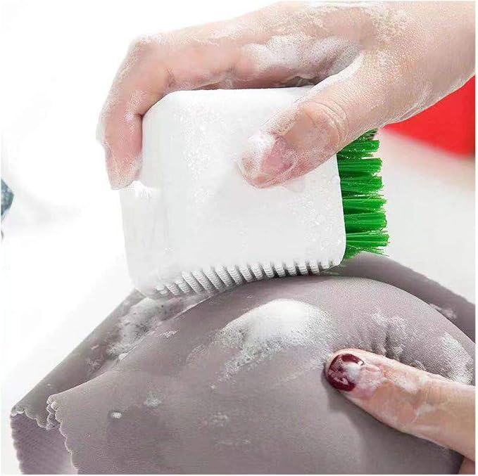 2 Pack Silicone Laundry Brush Scrub Multi-use Household Cloth Washing Brush - Image 3