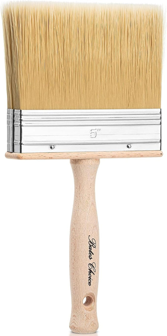 Bates- Deck Stain Brush, 5 Inch, Wooden Handle, Wood Stain Brushes by BatesChoice