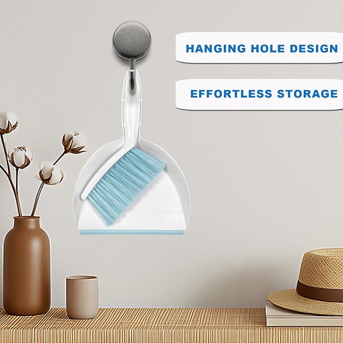 Mini Broom and Dustpan Set Small Dust pan & Brush Set Portable Cleaning Tools - Image 4