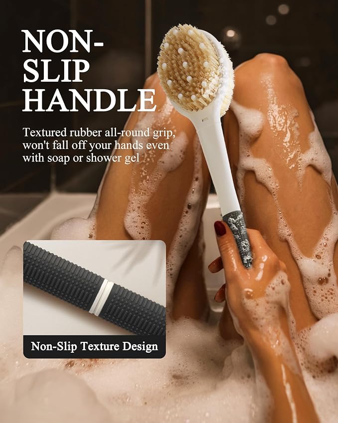 Shower Brush for Massage Dry Brushing: Back Scrubber for Shower - Image 5