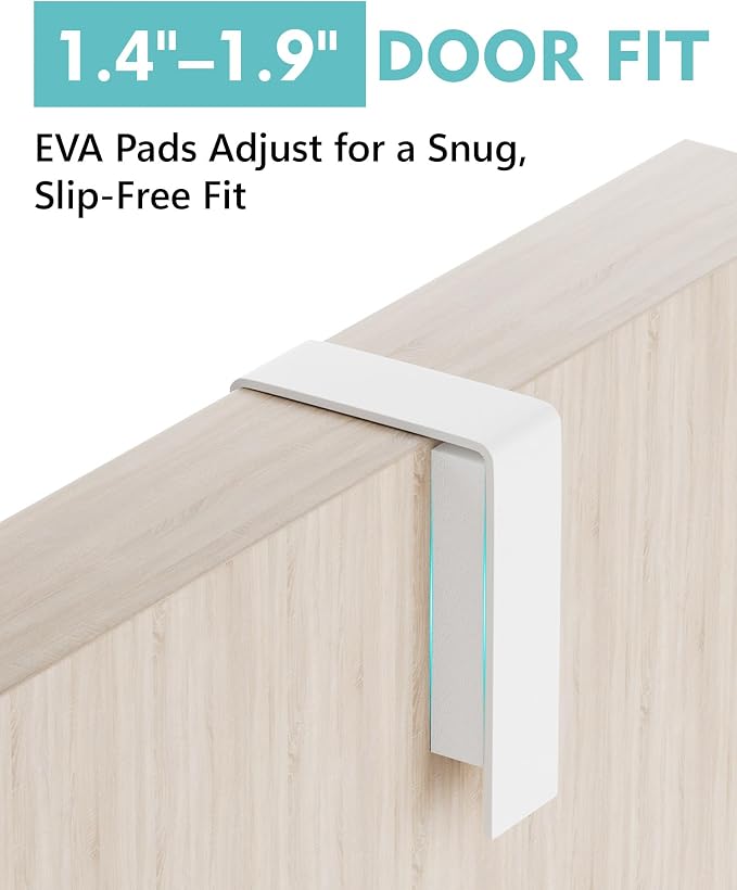 Mop and Broom Holder Wall Mount, No Drill Over the Door Broom and Mop Holder - Image 5