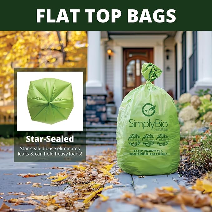 60-64 Gallon Compostable Trash Bags 12 Bags - Image 4