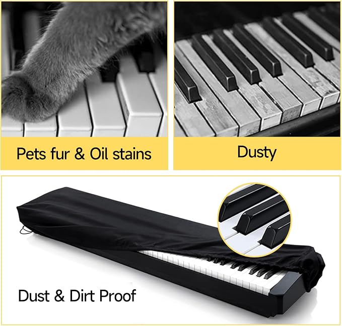 Soundspire 61 Keys Piano Keyboard Dust Cover, Waterproof Thickening Digital - Image 5