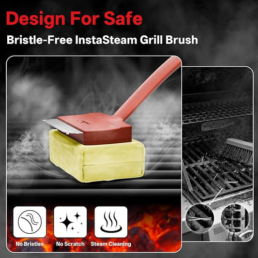Grill Brush Bristle Free, Steam Grill Cleaning Brush - Image 2