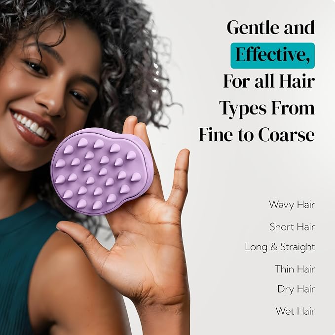HEETA Scalp Massager 2 Pack for Hair Growth, Soft Silicone Bristles to Remove - Image 8