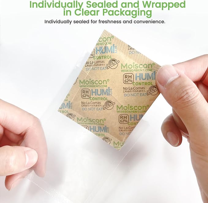 60 Pack 62% RH 8 Gram Two-Way Humidity Control Packs - Image 4
