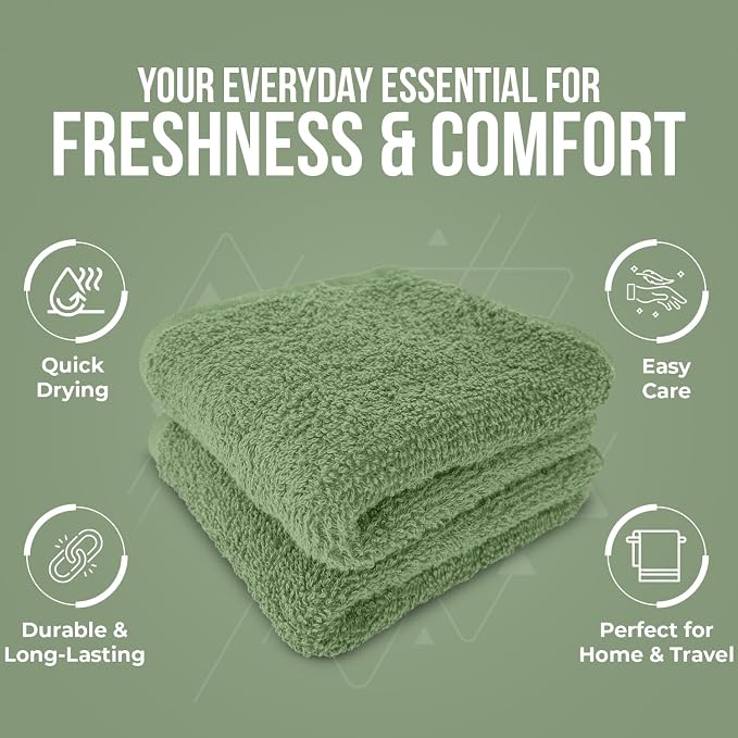DAN RIVER 12 Pack Wash Cloths for Showering - Image 5
