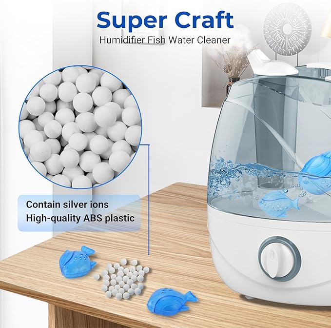 Funmit 12 Pack Universal Humidifier Cleaner Fish Compatible - Image 2