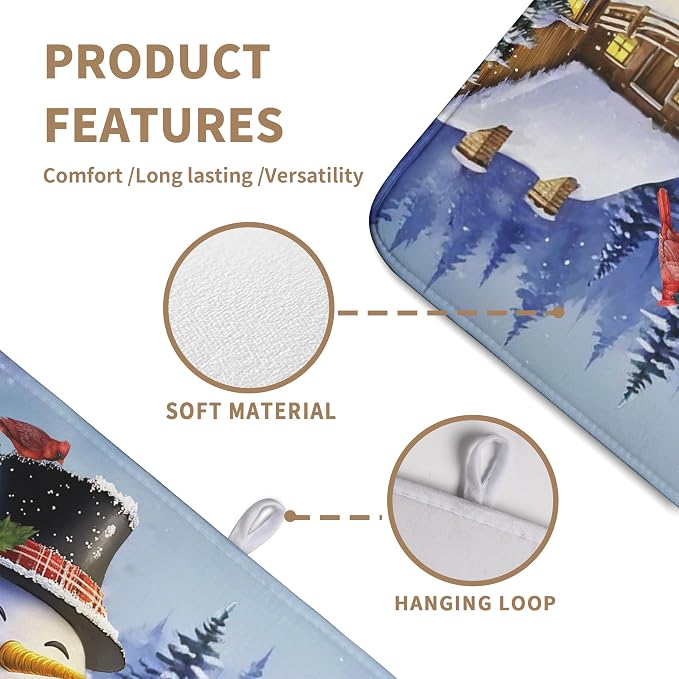 Christmas Snowman Kitchen Drying Mat - Image 3