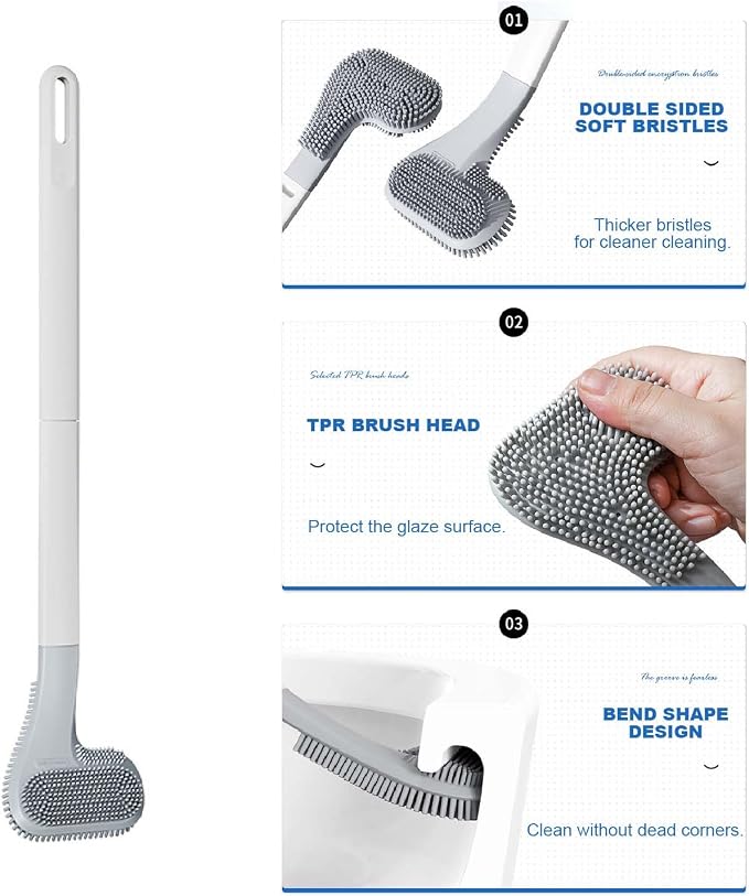 Toilet Brush, Long Handle Golf Toilet Brush - Image 6