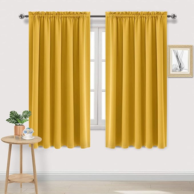 DWCN Blackout Curtains for Bedroom – Rod Pocket Thermal Insulated Noise by DWCN