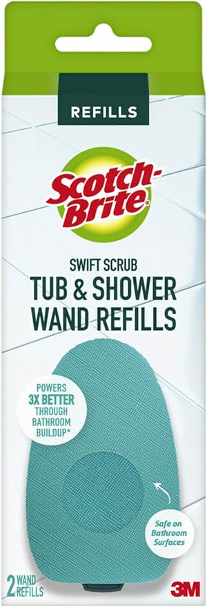Scotch-Brite Swift Scrub Tub & Shower Wand Refills, Glass Door, Shower and Bath by Scotch-Brite