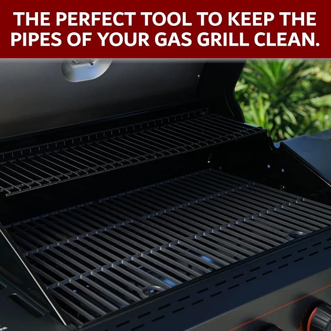 Gas Grill Venturi Tube Brush, Cleans Spider Webs, Food Build Up, Prevents Flare - Image 6