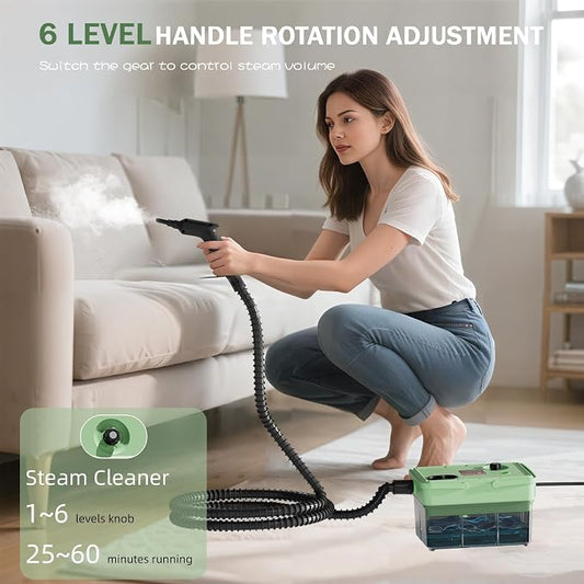 Handheld Steam Cleaner 2500W, 10s Fast Heat-Up & 50.73OZ Large Tank, - Image 2