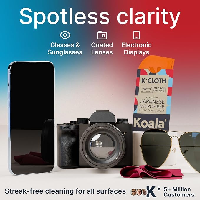 Koala Lens Cleaning Cloth | Japanese Microfiber | Glasses Cleaning Cloths | - Image 2