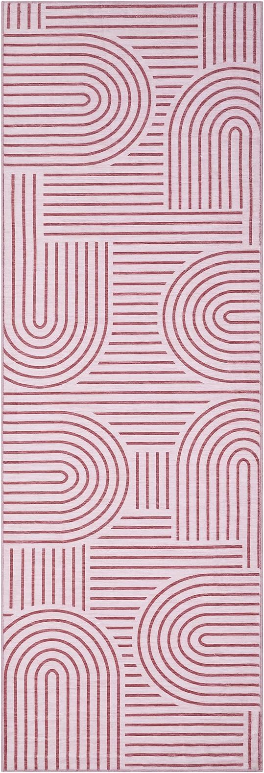 Modern Rug 2x6 Runners for Hallways, Abstract Kitchen Runner Rugs Non Slip Bath - Image 4